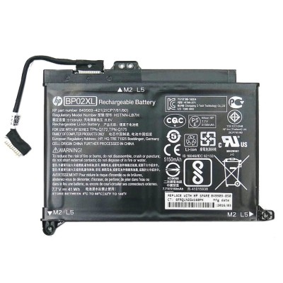 HP BP02XL, 2ICP7/65/80,HSTNN-LB7H 5150mAh 7.7V Battery 